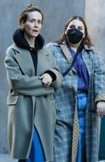 SARAH PAULSON and BEANIE FELDSTEIN Out Shopping in New York 10/17/2023
