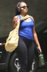 SASHA OBAMA Leaves a Gym in Los Angeles 10/05/2023
