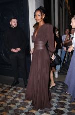 SHANINA SHIAK, JASMINE TOOKES and SARA SAMPAIO Out for Dinner at Costes Hotel in Paris 09/30/2023