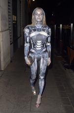 SIAN WELBY Arrives at Hallowzeem Party at Gaucho in London 01/27/2023