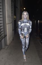 SIAN WELBY Arrives at Hallowzeem Party at Gaucho in London 01/27/2023