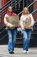 SISTINE and SOPHIA STALLONE Shopping at Whole Foods in New York 10/30/2023