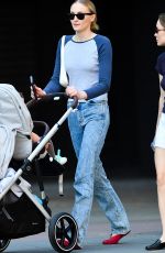 SOPHIE TURNER Out with her Baby and a Friend in New York 10/03/2023