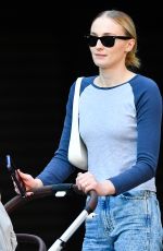 SOPHIE TURNER Out with her Baby and a Friend in New York 10/03/2023