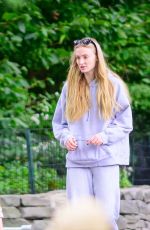 SOPHIE TURNER Out with Her Daughter at a Park in New York 10/10/2023