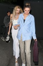 STELLA MAXWELL and CHARLOTTE LAWRENCE Leaves Kendall Jenner’s Halloween Party at Chateau Marmont 10/28/2023