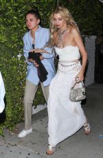 STELLA MAXWELL and CHARLOTTE LAWRENCE Leaves Kendall Jenner’s Halloween Party at Chateau Marmont 10/28/2023