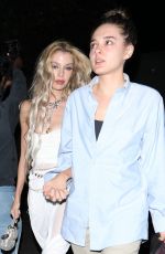 STELLA MAXWELL and CHARLOTTE LAWRENCE Leaves Kendall Jenner’s Halloween Party at Chateau Marmont 10/28/2023