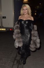 TALLIA STORM Arrives at Hallowzeem Party at Gaucho in London 01/27/2023