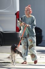 TALLULAH and RUMER WILLIS Out with Their Dogs in Los Angeles 10/06/2023
