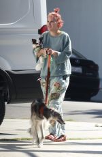 TALLULAH and RUMER WILLIS Out with Their Dogs in Los Angeles 10/06/2023