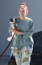 TALLULAH and RUMER WILLIS Out with Their Dogs in Los Angeles 10/06/2023