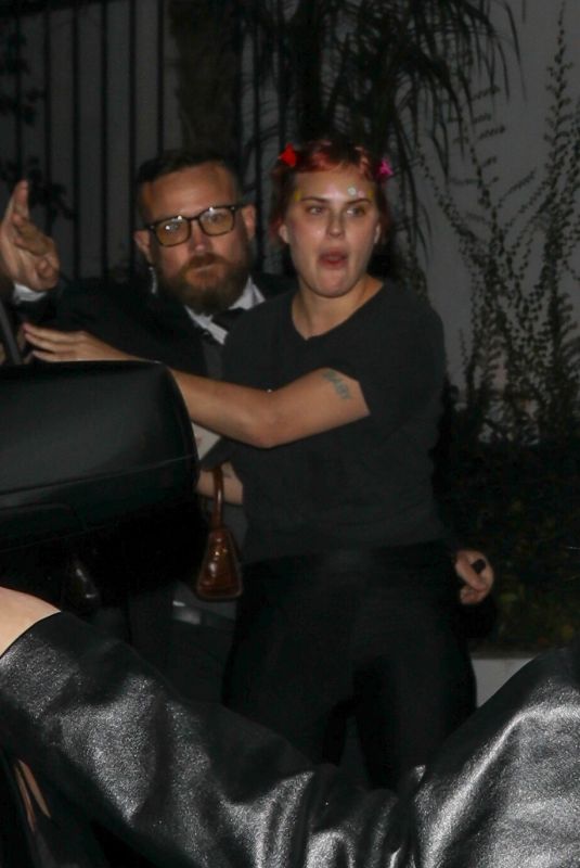 TALLULAH WILLIS Arrives at Vas Morgan and Michael Braun Halloween Party 10/28/2023