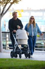 TAYLOR NEISEN and Liev Schreiber Out with Their Baby in New York 10/26/2023