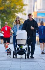 TAYLOR NEISEN and Liev Schreiber Out with Their Baby in New York 10/26/2023