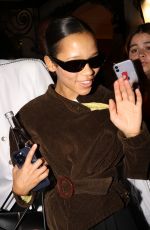 TAYLOR RUSSELL Leaves Her Hotel in Paris 09/29/2023