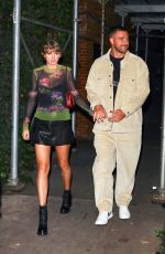TAYLOR SWIFT and Travis Kelce Leaves The Waverly Inn in New York 10/15/2023