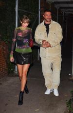 TAYLOR SWIFT and Travis Kelce Leaves The Waverly Inn in New York 10/15/2023