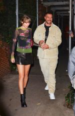 TAYLOR SWIFT and Travis Kelce Leaves The Waverly Inn in New York 10/15/2023