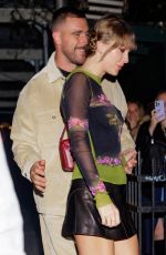 TAYLOR SWIFT and Travis Kelce Leaves The Waverly Inn in New York 10/15/2023