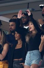 TAYLOR SWIFT, BLAKE LIVELY, SOPHIE TURNER and SABRINA CARPENTER at Kansas Chiefs vs. New York Jets Game in Newark 10/01/2023