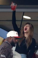 TAYLOR SWIFT, BLAKE LIVELY, SOPHIE TURNER and SABRINA CARPENTER at Kansas Chiefs vs. New York Jets Game in Newark 10/01/2023