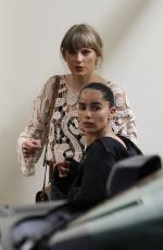 TAYLOR SWIFT, SELENA GOMEZ and ZOE KRAVITZ Out for Dinner at Sushi Park in West Hollywood 10/19/2023