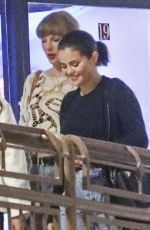 TAYLOR SWIFT, SELENA GOMEZ and ZOE KRAVITZ Out for Dinner at Sushi Park in West Hollywood 10/19/2023
