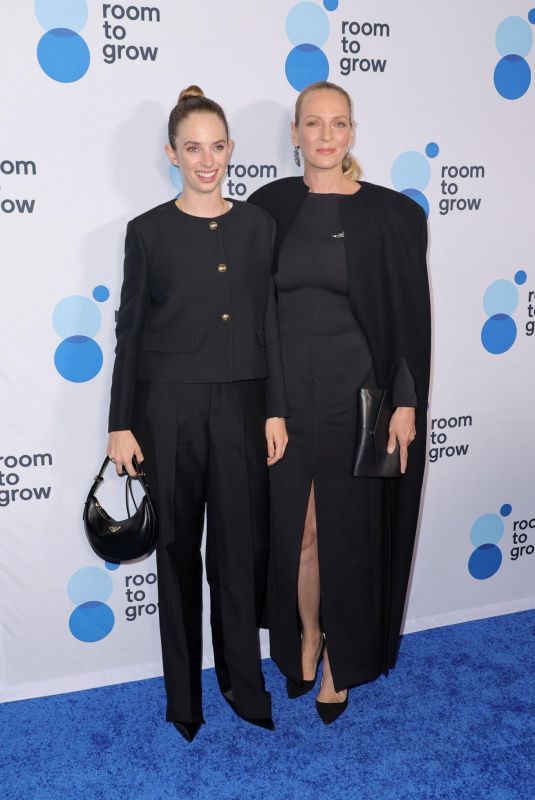 UMA THURMAN and MAYA HAWKE at Room To Grow’s 25th Anniversary Gala at Ziegfeld Ballroom in New York 10/25/2023
