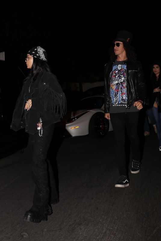 VANESSA HUDGENS and Cole Tucker Arrives at a Halloween Party 10/28/2023
