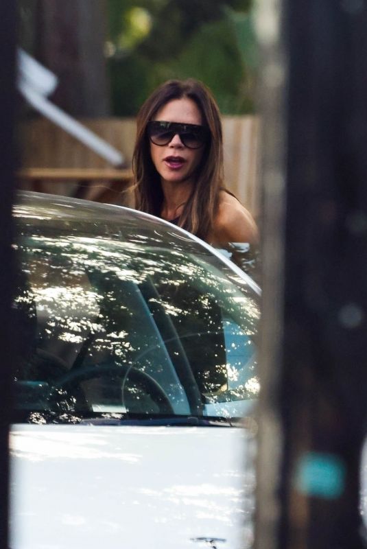 VICTORIA BECKHAM Out for Lunch at Mandolin in Miami 10/28/2023