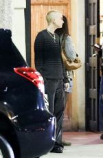 VIOLET GETTY Out for Dinner with Her Parents at Matsuisha in West Hollywood 10/02/2023
