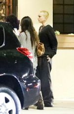 VIOLET GETTY Out for Dinner with Her Parents at Matsuisha in West Hollywood 10/02/2023