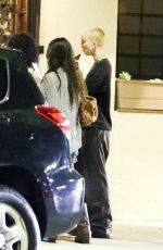 VIOLET GETTY Out for Dinner with Her Parents at Matsuisha in West Hollywood 10/02/2023