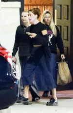VIOLET GETTY Out for Dinner with Her Parents at Matsuisha in West Hollywood 10/02/2023