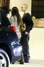 VIOLET GETTY Out for Dinner with Her Parents at Matsuisha in West Hollywood 10/02/2023