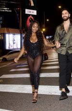 WHITNEY BROWN and Lochan Nowacki Night Out in Los Angeles 10/21/2023