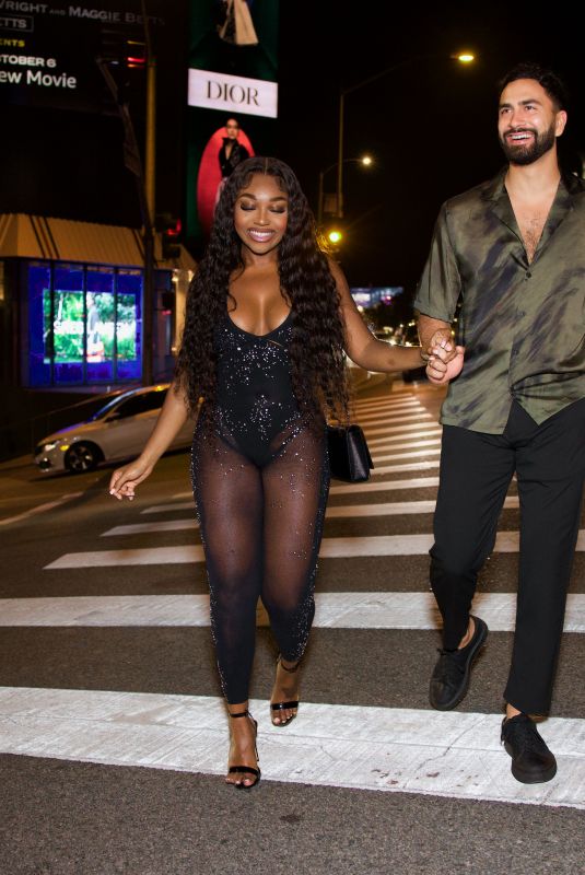 WHITNEY BROWN and Lochan Nowacki Night Out in Los Angeles 10/21/2023