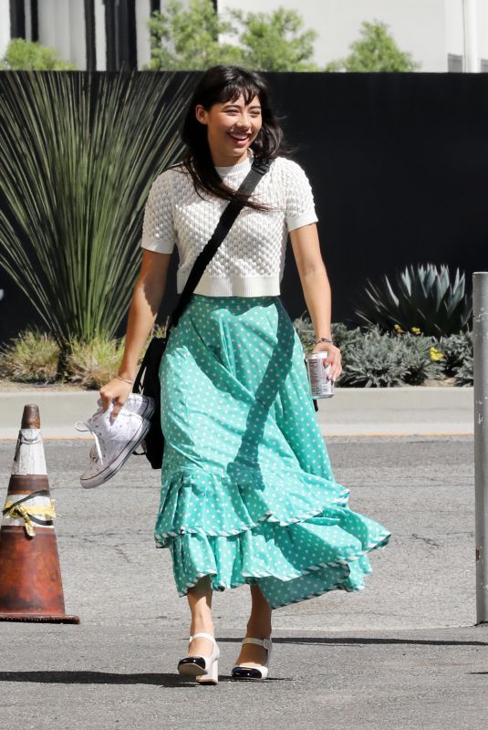 XOCHITL GOMEZ Arrives at Rhearsals for Dancing with the Stars in Los Angeles 10/05/2023