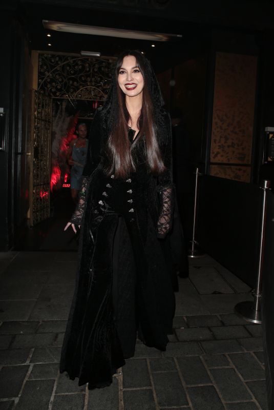 ZARA MARTIN Arrives at Hallowzeem Party at Gaucho in London 01/27/2023