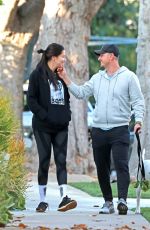 ADRIANA LIMA and Andre Lemmers Out with Their Dog in Los Angeles 11/16/2023