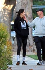 ADRIANA LIMA and Andre Lemmers Out with Their Dog in Los Angeles 11/16/2023