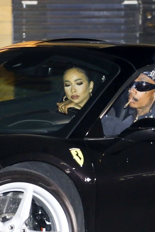 AIMEE AGUILAR and Wiz Khalifa Leaves Nobu in Malibu 11/13/2023