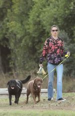ALESSANDRA AMBROSIO Out with Her Dogs in Brentwood 11/08/2023