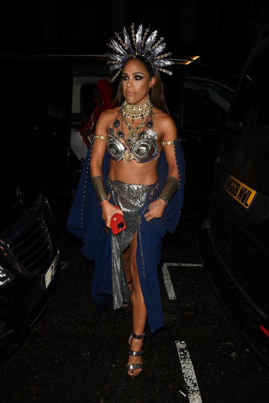 ALEX SCOTT Arrives at 22 Mayfair Halloween Party 10/31/2023