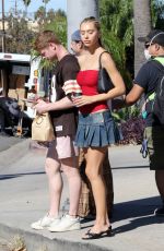 ALEXIS REN Getting Coffee at Alfreds in Studio City 11/12/2023