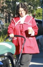ALIA SHAWKAT Out for Coffee with Her Baby in Los Feliz 11/19/2023
