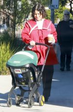 ALIA SHAWKAT Out for Coffee with Her Baby in Los Feliz 11/19/2023
