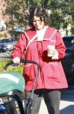 ALIA SHAWKAT Out for Coffee with Her Baby in Los Feliz 11/19/2023