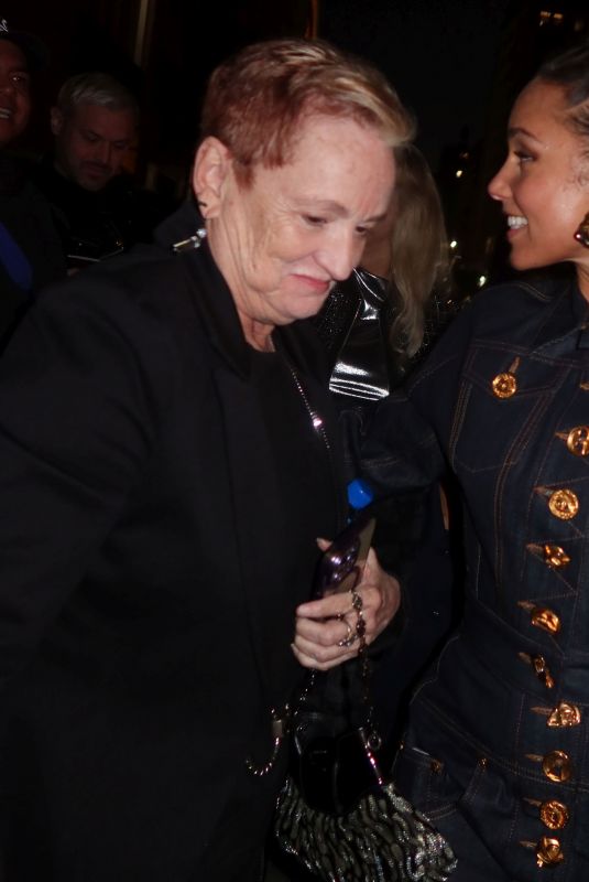 ALICIA KEYS and Her Mother Arrives at Hell’s Kitchen at The Public in New York 11/19/2023